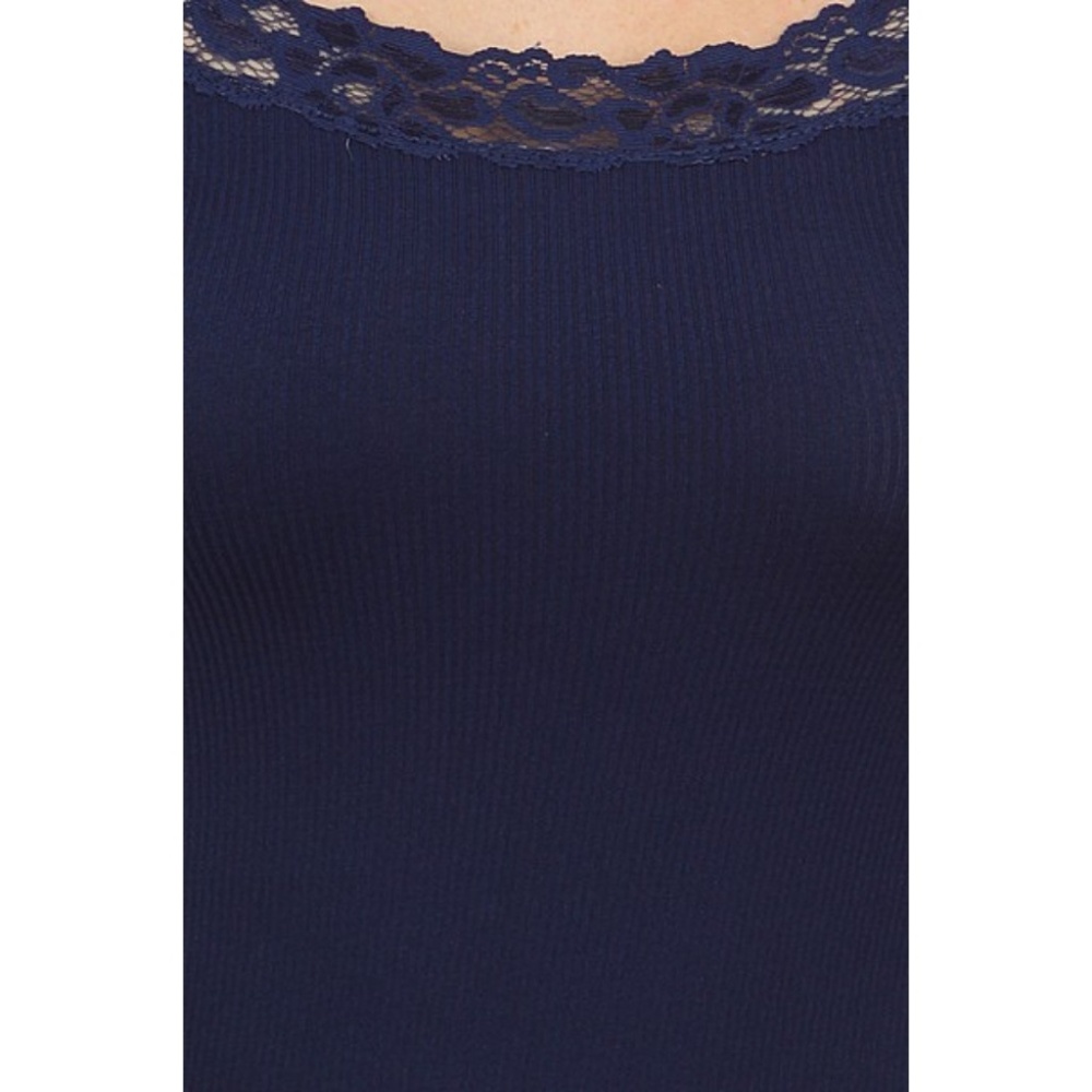 Women's Camisole Lace Tank Top Long Soft Casual NY - Picture 3 of 5